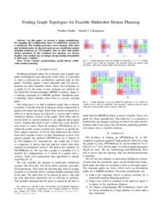 Finding Graph Topologies for Feasible Multirobot Motion Planning Pushkar Kolhe Henrik I. Christensen  Abstract— In this paper we present a design methodology