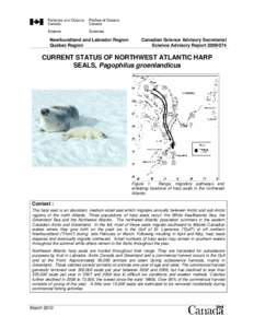 Newfoundland and Labrador Region Quebec Region Canadian Science Advisory Secretariat Science Advisory Report[removed]