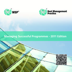 Managing Successful Programmes[removed]Edition  2 Managing Successful Programmes