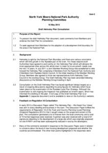 Town and country planning in the United Kingdom / Cleveland Way / Helmsley / Development plan / Ryedale / Vale of Pickering / Planning permission / River Rye /  Yorkshire / Counties of England / Geography of England / North Yorkshire