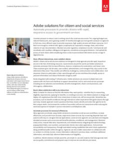 Adobe solutions for citizen and social services