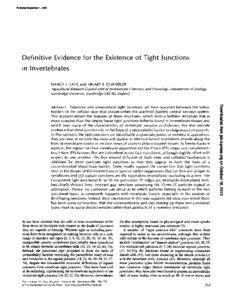 Published September 1, 1980  Definitive Evidence for the Existence of Tight Junctions