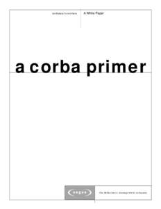 technical overview  A White Paper a corba primer