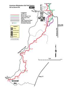 Janet Rd.  American Birkebeiner Ski Trail System OO to Gravel Pit MAP 3 Hwy