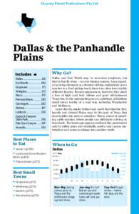 ©Lonely Planet Publications Pty Ltd  Dallas & the Panhandle Plains Why Go? Dallas........................... 141