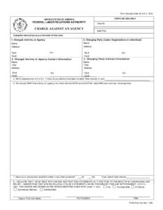 FLRA Form 22 - Charge Against an Agency - Rev[removed]FLRAform