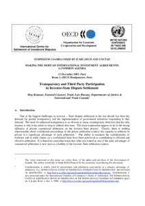 Law / International factor movements / Legal terms / International trade / Investment / International Centre for Settlement of Investment Disputes / North American Free Trade Agreement / International Investment Agreement / Arbitration / Foreign direct investment / International economics / International relations