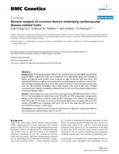 BMC Genetics  BioMed Central Open Access