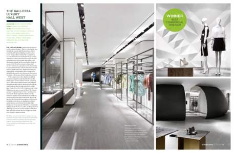 Ben van Berkel / The Galleria / Department store / Interior design