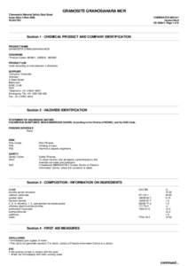 Chemwatch Australian MSDS