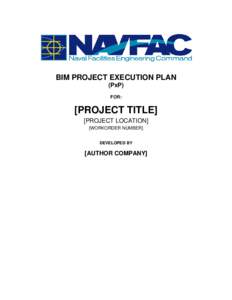 NAVFAC BIM Project Execution Plan (PXP)