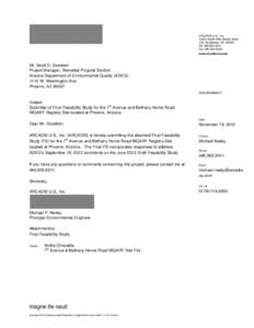 ARCADIS U.S., Inc[removed]North 87th Street, Suite 135, Scottsdale, AZ, 85260 Tel[removed]Fax[removed]www.arcadis-us.com