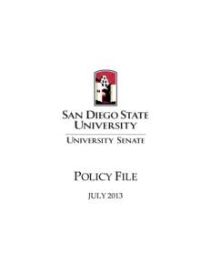      POLICY FILE  JULY 2013 