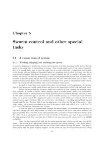 Chapter 5  Swarm control and other special tasks