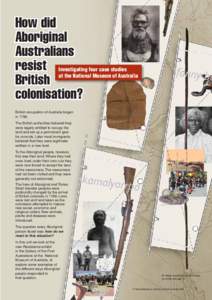 How did Aboriginal Australians resist British colonisation?