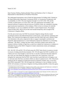 Politics of the United States / Equal Employment Opportunity Commission / Humanities / Government / 110th United States Congress / 111th United States Congress / Employment Non-Discrimination Act