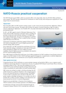 North Atlantic Treaty Organization Media Backgrounder NATO-Russia practical cooperation  December 2013