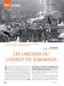 Karabagh  Le gouvernement de l’URSS a réprimé par la force armée des manifestations de protestation pacifiques des Azerbaïdjanais. Bakou, 1990  Aïdyn BALAEV,
