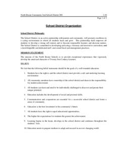 North Boone Community Unit School District[removed]:30 Page 1 of 2  School District Organization