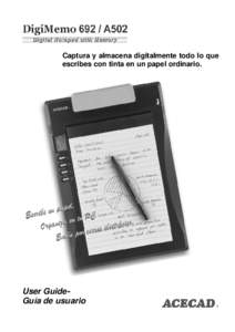 Captura y almacena digitalmente todo lo que escribes con tinta en un papel ordinario. User GuideGuía de usuario  Federal Communications Commission (FCC) Radio