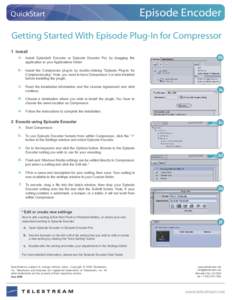 Episode Encoder 5 Datasheet - QuickStart