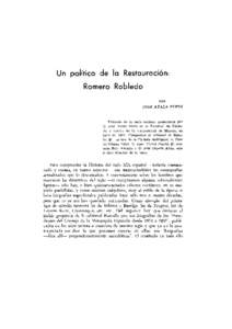 Un político de la Restauración: Romero Robledo POR