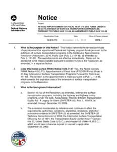 REVISED Apportionment of FY 2008 Interstate Maintenance Program Funds