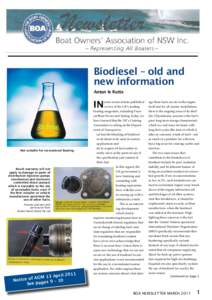 Biodiesel – old and new information Anton le Rutte In