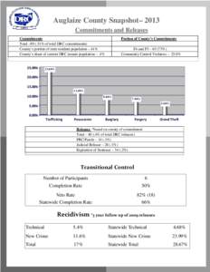 Auglaize County Snapshot– 2013 Commitments and Releases Commitments Total –[removed]% of total DRC commitments) County’s portion of state resident population –.41% County’s share of current DRC inmate population 
