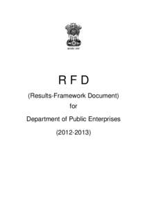 RFD (Results-Framework Document) for Department of Public Enterprises[removed])