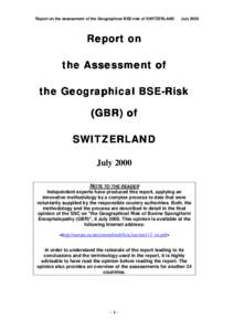 Agriculture / Bovine spongiform encephalopathy / Specified risk material / Scrapie / Cattle feeding / Beef / Meat and bone meal / Feline spongiform encephalopathy / Bone meal / Transmissible spongiform encephalopathies / Health / Food and drink