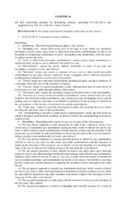 CHAPTER 16 AN ACT concerning penalties for shoplifting offenses, amending N.J.S.2C:20-11 and supplementing Title 2C of the New Jersey Statutes. BE IT ENACTED by the Senate and General Assembly of the State of New Jersey: