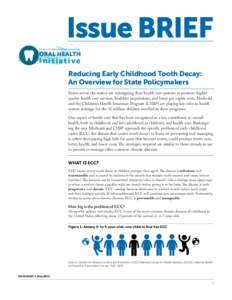 Issue Brief:  Reducing Early Childhood Tooth Decay:  An Overview for State Policymakers