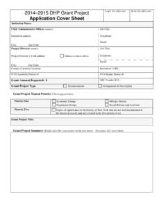 DHP[removed]Grant Application Forms