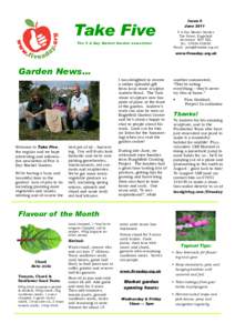 Take Five The 5 A Day Market Garden newsletter Issue 6 JuneA Day Market Garden