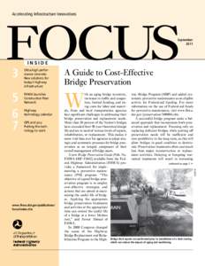 Accelerating Infrastructure Innovations  FOCUS September 2011