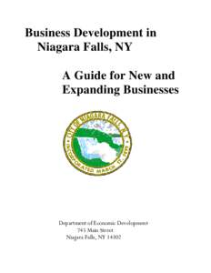 Business Development in Niagara Falls, NY A Guide for New and Expanding Businesses  Department of Economic Development