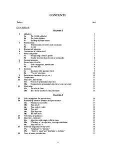 CONTENTS Preface xvii  GRAMMAR