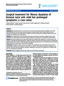 Surgical treatment for fibrous dysplasia of femoral neck with mild but prolonged symptoms: a case series