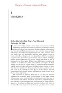 Excerpt • Temple University Press  1 Introduction  On the Way to the Sea, Rivers Find Cities and