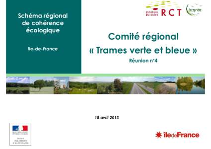 Schéma régional de cohérence écologique Ile-de-France  Comité régional