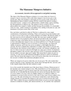 Fisheries / Biology / Physical oceanography / Marine biology / Mangroves / Intertidal zone / Gordon H. Sato / Coral reef / Seawater / Aquatic ecology / Water / Physical geography