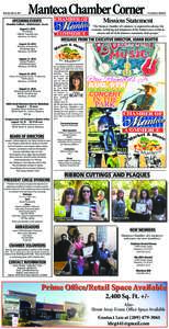 Xxxxxxxxxx  Manteca Chamber Corner The Bulletin-Thursday, July 28, 2016