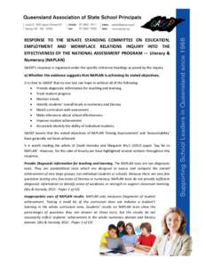 My School / Programme for International Student Assessment / Achievement gap in the United States / Education in Australia / High-stakes testing / STAR / Homeland Learning Centre / Basic skills / Education / NAPLAN / Standardized tests