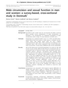 Int. J. Epidemiol. Advance Access published June 14, 2011 Published by Oxford University Press on behalf of the International Epidemiological Association ß The Author 2011; all rights reserved. International Journal of 