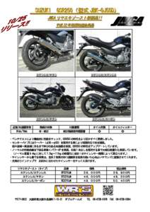 SUZUKI GSR250（型式 JBK-GJ55D） JJMMCCAA リ リヤ ヤエ エキ キゾ