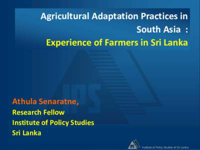 Earth / Asia / Impacts of Climate Change on Sri Lanka / Adaptation to global warming / Republics / Sri Lanka / Climate