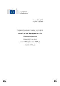 EUROPEAN COMMISSION Brussels, [removed]SWD[removed]final