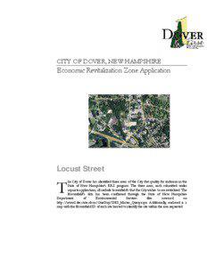 CITY OF DOVER, NEW HAMPSHIRE  Economic Revitalization Zone Application