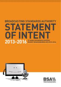 BROADCASTING STANDARDS AUTHORITY  statement of intent[removed]